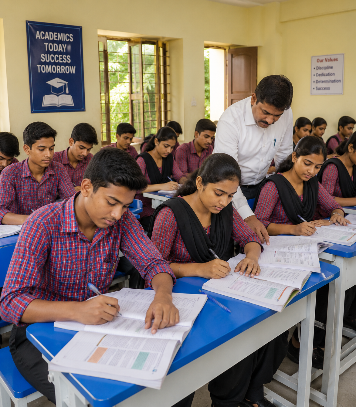 Interactive classroom session at the school