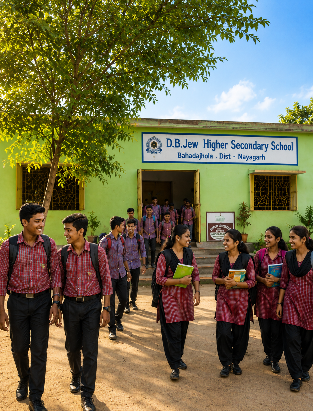 About Dadhibamanjew Higher Secondary School campus and learning environment